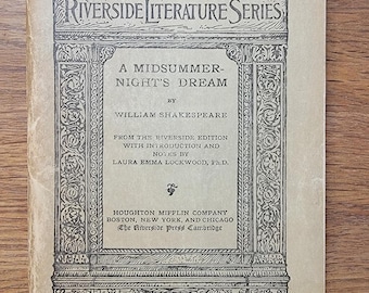 Riverside Literature Series #153 Ein Sommernachtstraum Shakespeare 1911
