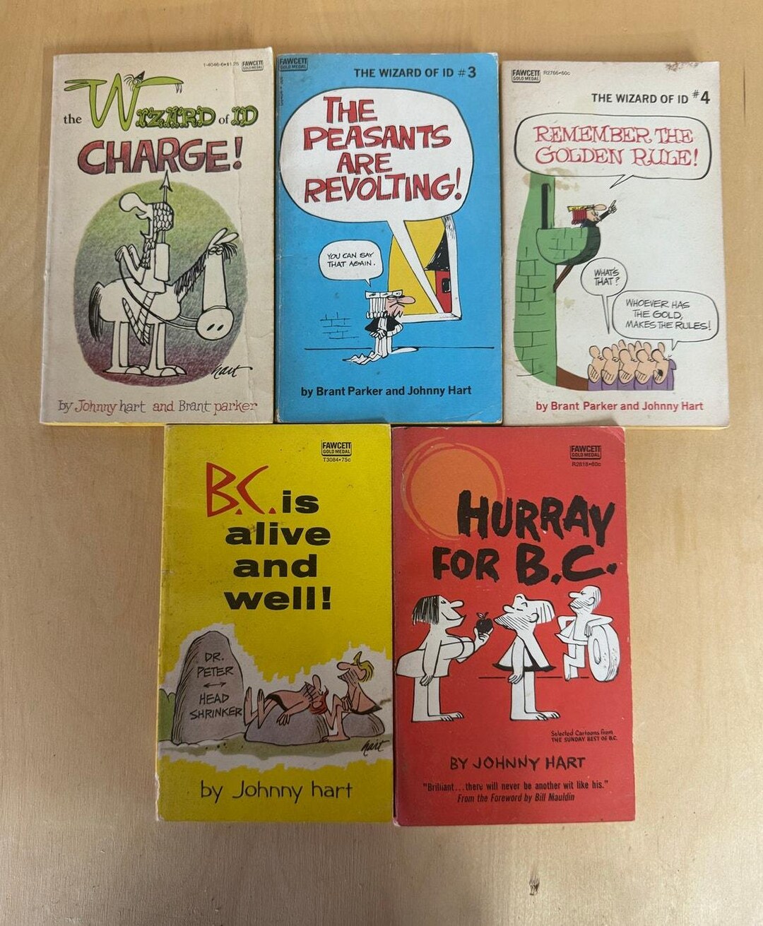 Paperback Book Humor Lot of 5 Johnny Hart Humor Books 1960s Paperback BC Wizard of ID - Etsy