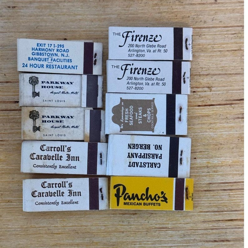 Lot of 10 Vintage Advertising Mini Matchbooks Unstruck - Etsy