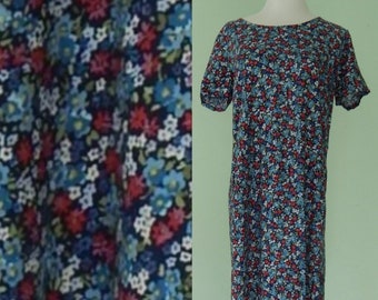 Vintage/1980's/Floral/Maxi dress/Size 10