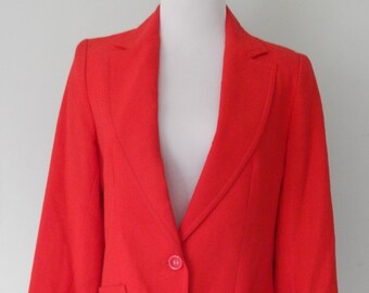Blazer couronne rouge des années 80, taille 12