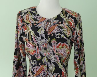 Vintage/1980's/Floral blouse/Size 10