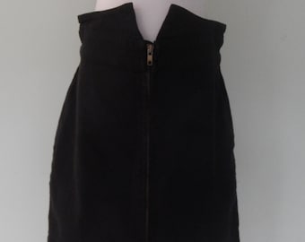 Minigonna in denim nera vintage/Y2K/Tigerlily/Taglia 12