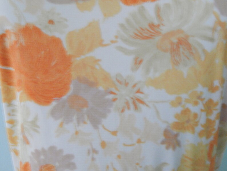 Vintage1950/'sOrange and beigefloralParty dressSize 10-12