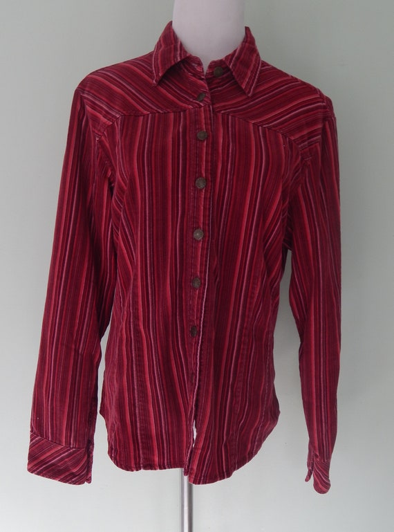 Vintage/90's does 70's/Laura Ashley/Corduroy/Red b