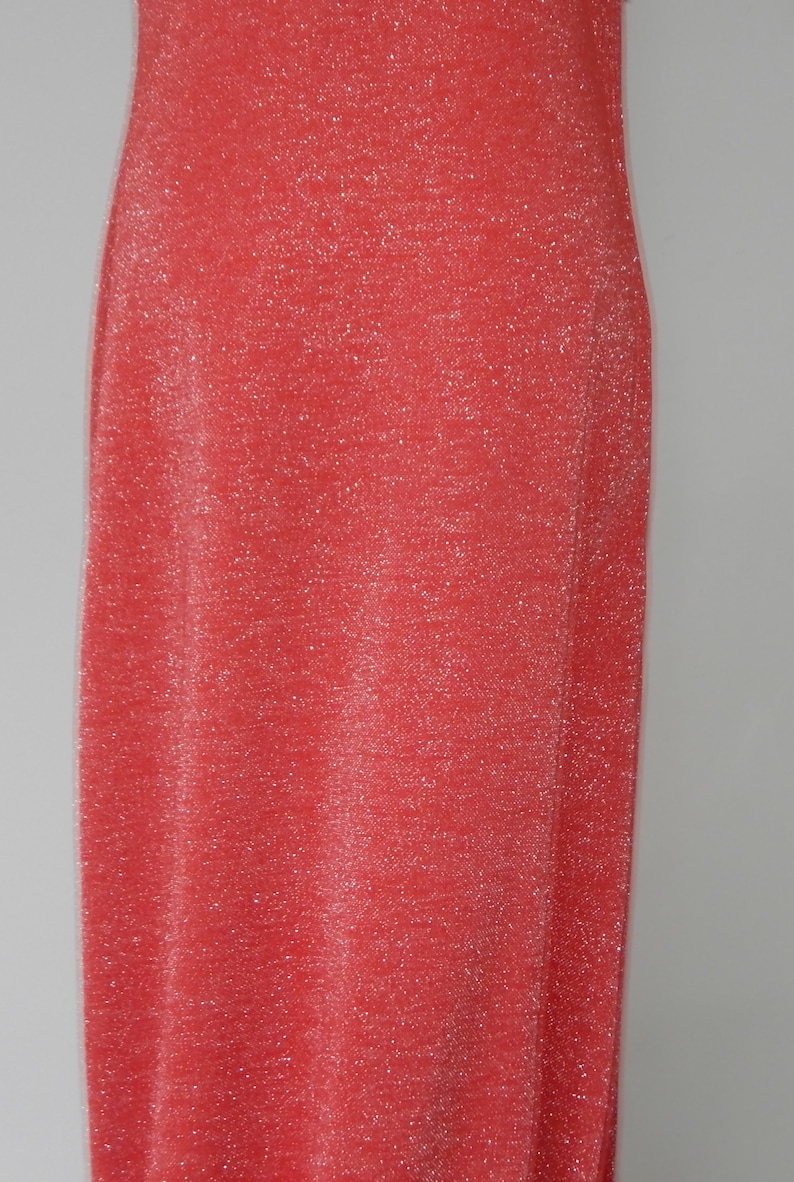 1970/'s Red sparkly formal gown size 12