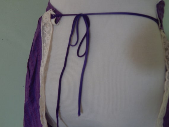 Vintage 1960's purple apron - image 3
