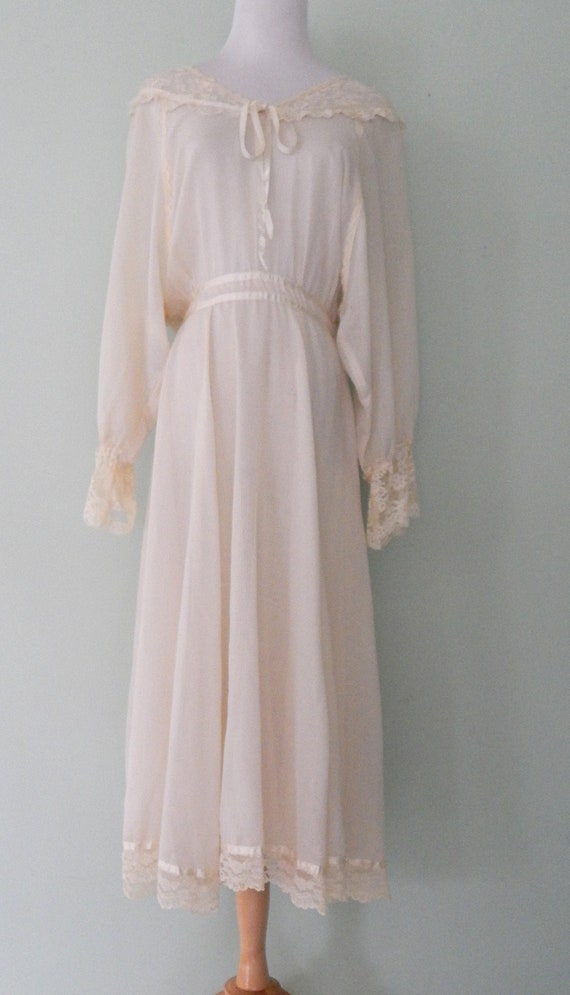 Vintage/1970's/Gunne Sax/Off White/Bridal/Wedding