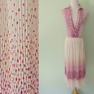 Vintage/1970&#39;s/Pink/Purple/Floral/Size 10