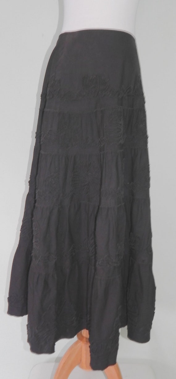 1990's Black Laura Ashley skirt size 10