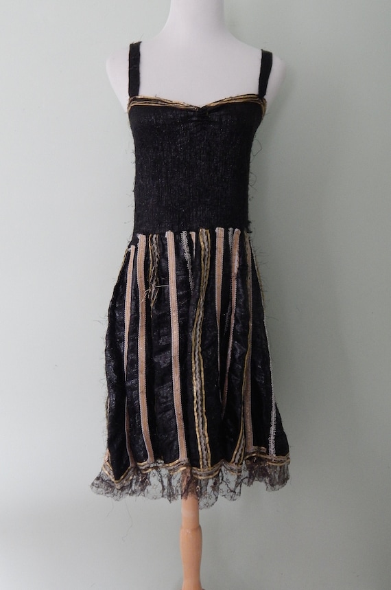 slim fit dress slacks A.L.C. Sidney Dress Black/Gold 10 main image 0