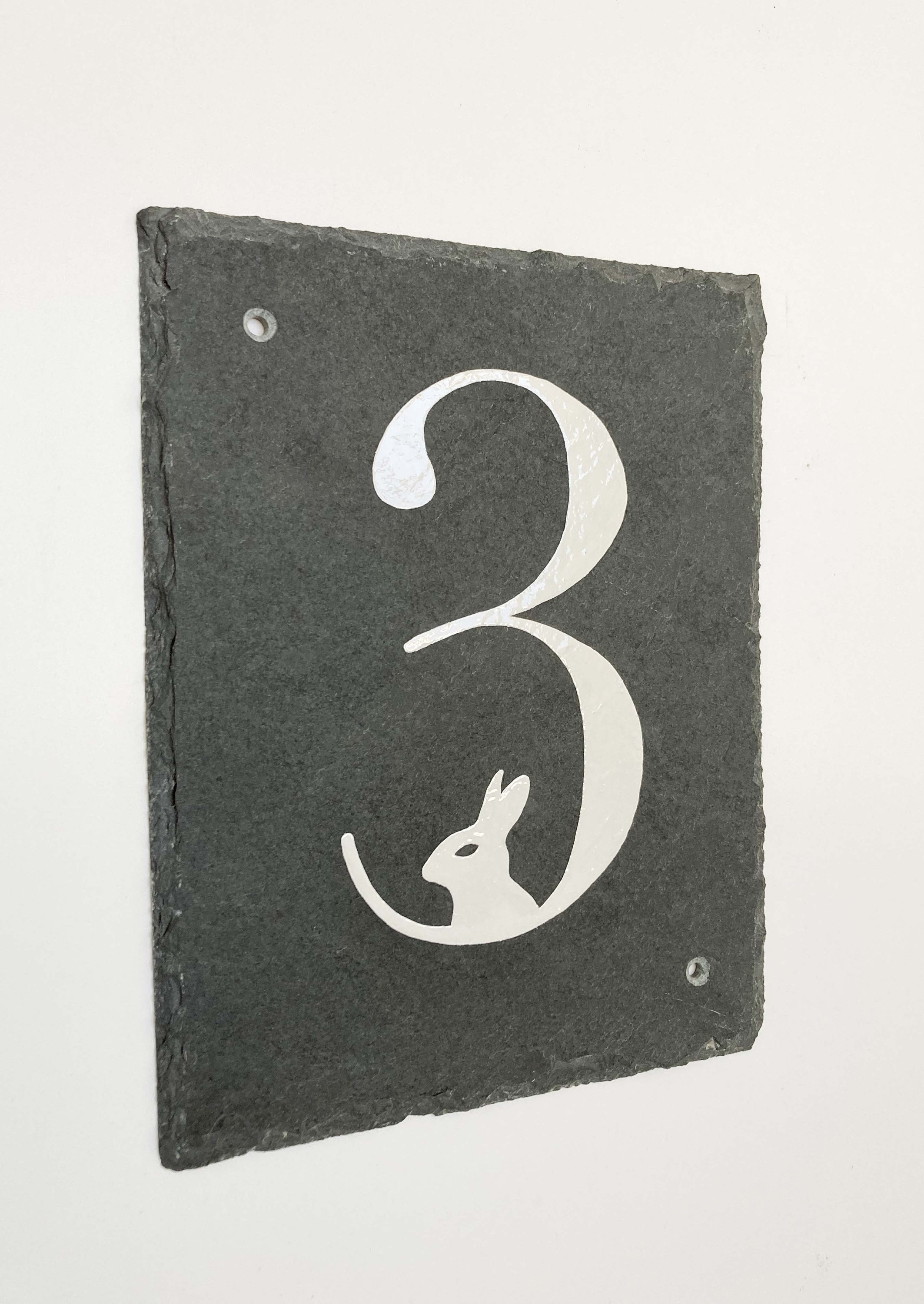 Hand Painted Slate House Numbers Slate House Number House Etsy UK