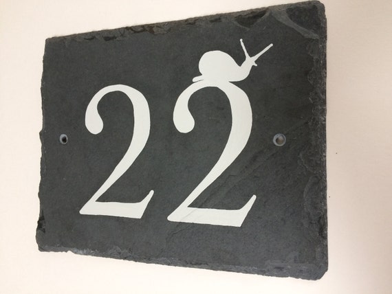 Hand Painted Slate House Numbers Slate House Number House Numbers House Number Plates House Number Plaque House Number Sign Motif
