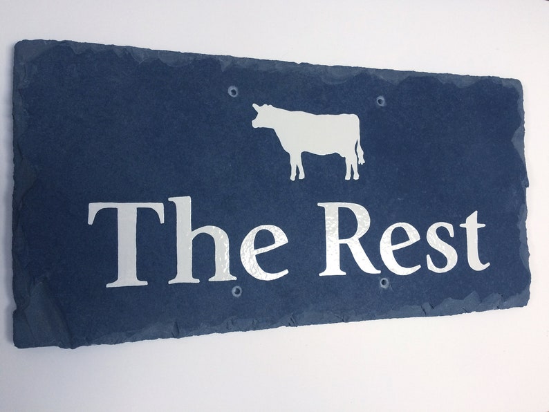 Hand Painted Slate House Signs Slate House Sign Slate Etsy