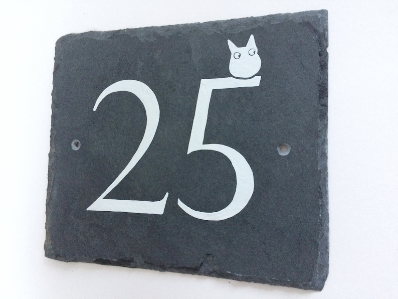 Hand Painted Slate House Numbers Slate House Number House Etsy UK