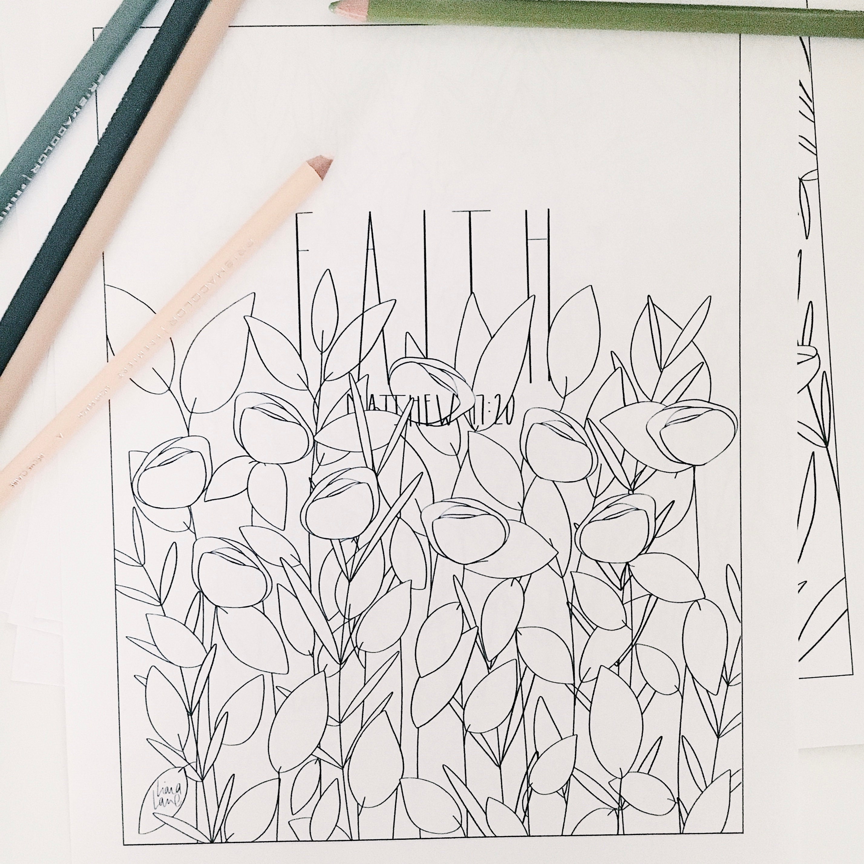 Floral Coloring Book Coloring Page for Adults Printable | Etsy