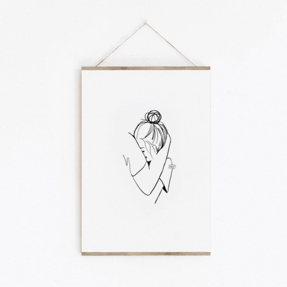 Digital Download Grief Portrait Line Art Printable Artwork Etsy Digital Download Grief Portrait Line Art Printable Artwork Etsy