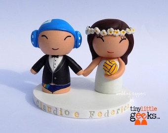 Wedding Cake Topper - Bride and Groom Wedding Cake Toppers