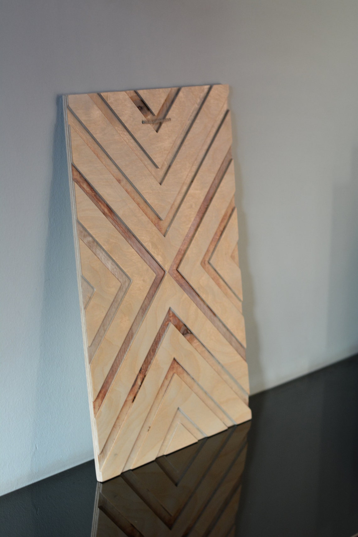 Southwestern Modern Art Wood Vertical Wooden Wall Decor Etsy