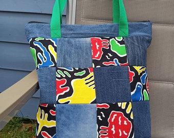 Shopper Jeans Patchwork