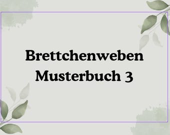 Libro de patrones de tejido en tabletas 3, 30 patrones encuadernados con cordón
