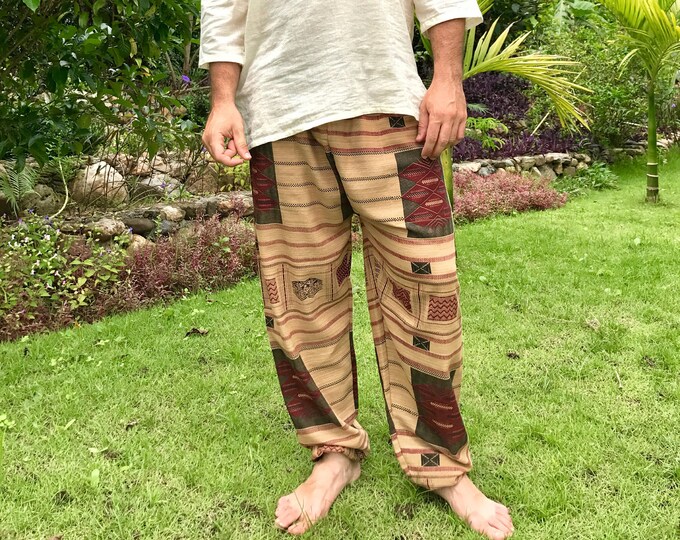 Mens Bohemian Pants // Bohemian Pants Mens // Mens Boho Pants Etsy