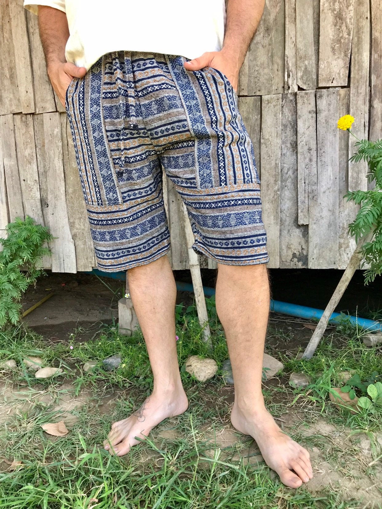 Mens Shorts // Shorts for Men // Mens Hippie Shorts // Etsy