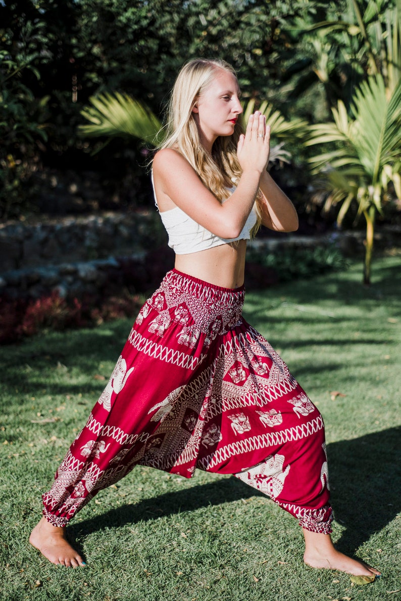 Red Elephant Pants Elephant Pants Thai Elephant Pants Harem Pants Thai Harem Pants Harem Pants Yoga Pants Yoga