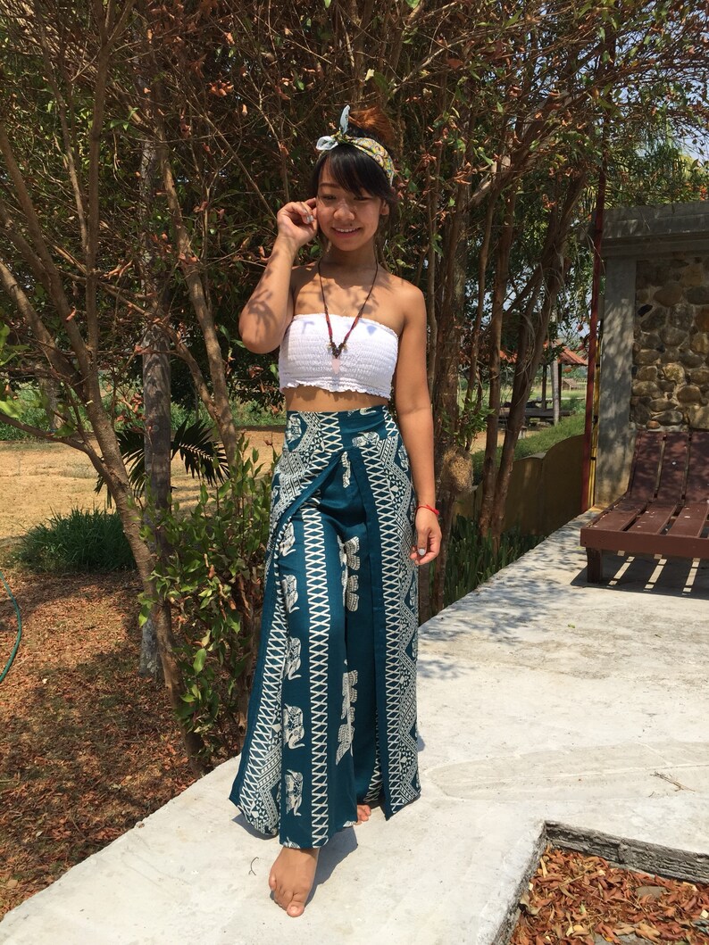 Open Leg Pants Bohemian Clothes Hippie Clothes Boho Stays Yoga Clothes Music Festival Pants Thai Pants