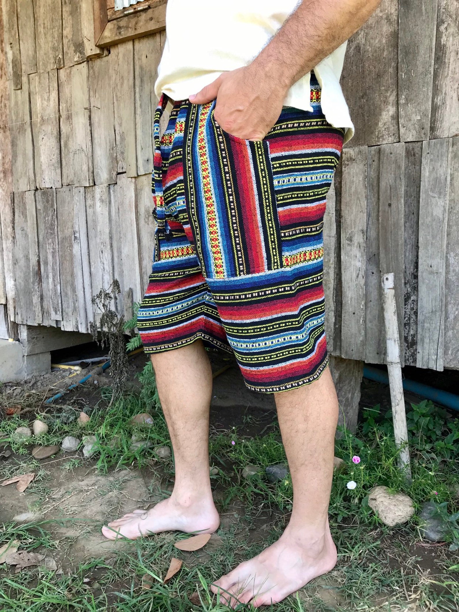 Mens Shorts // Shorts for Men // Mens Hippie Shorts // Mens Etsy