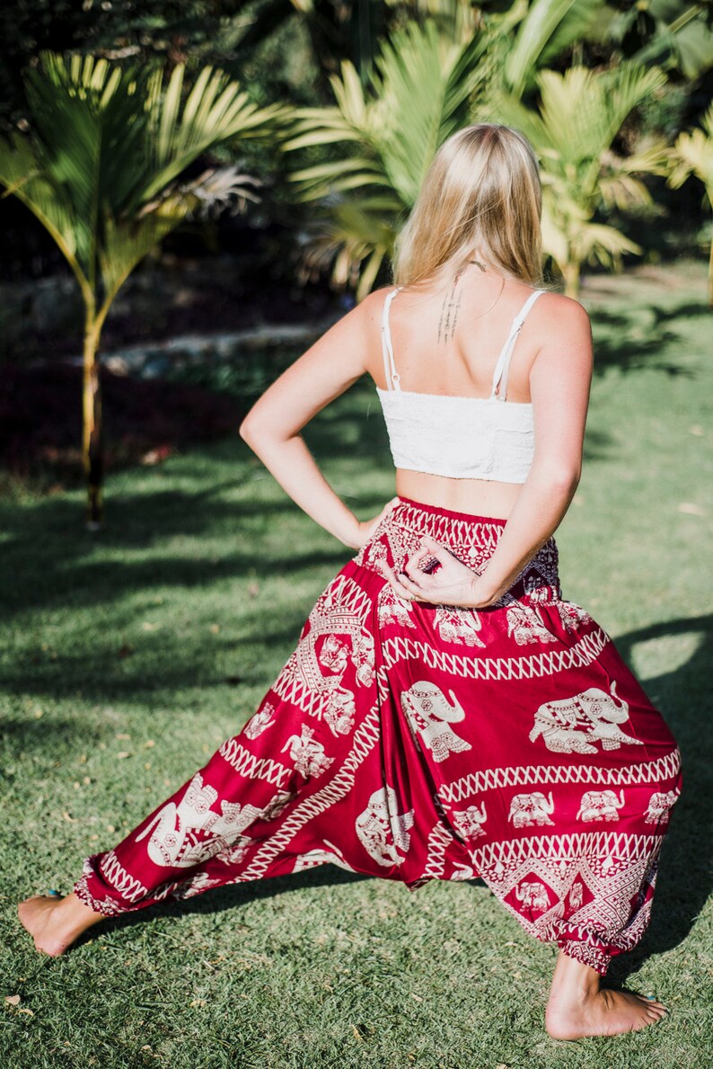 Red Elephant Pants Elephant Pants Thai Elephant Pants Harem Pants Thai Harem Pants Harem Pants Yoga Pants Yoga