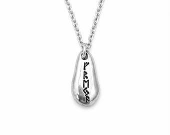 Freya Rune Necklace, Freyja Necklace, Elder Futhark Pendant, Norse Goddess Jewellery, Viking Pewter Necklace, Norse Gifts
