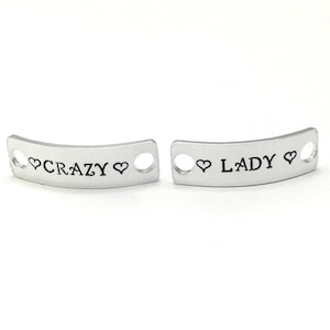 Crazy Lady Shoe Tags: Aluminum Running Shoe Lace Charms