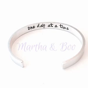 Custom Cuff Bracelet with Hidden Secret Message, Personalise Own Wording, 6mm, 9mm, or 12mm Width, Aluminium or Copper for Men or Women image 4