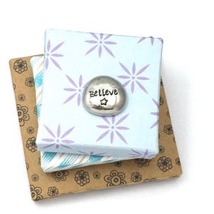 Pewter pocket pebble with personalised message, send a hug token, customise your own gift and send directly to the recipient. image 6