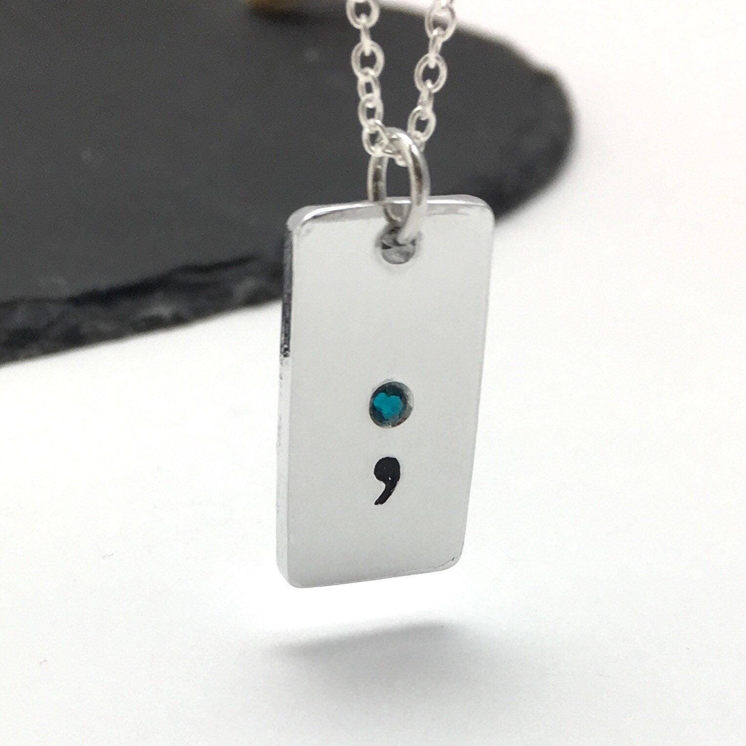 What Does a Semicolon Necklace Mean: Symbol of Strength & Hope