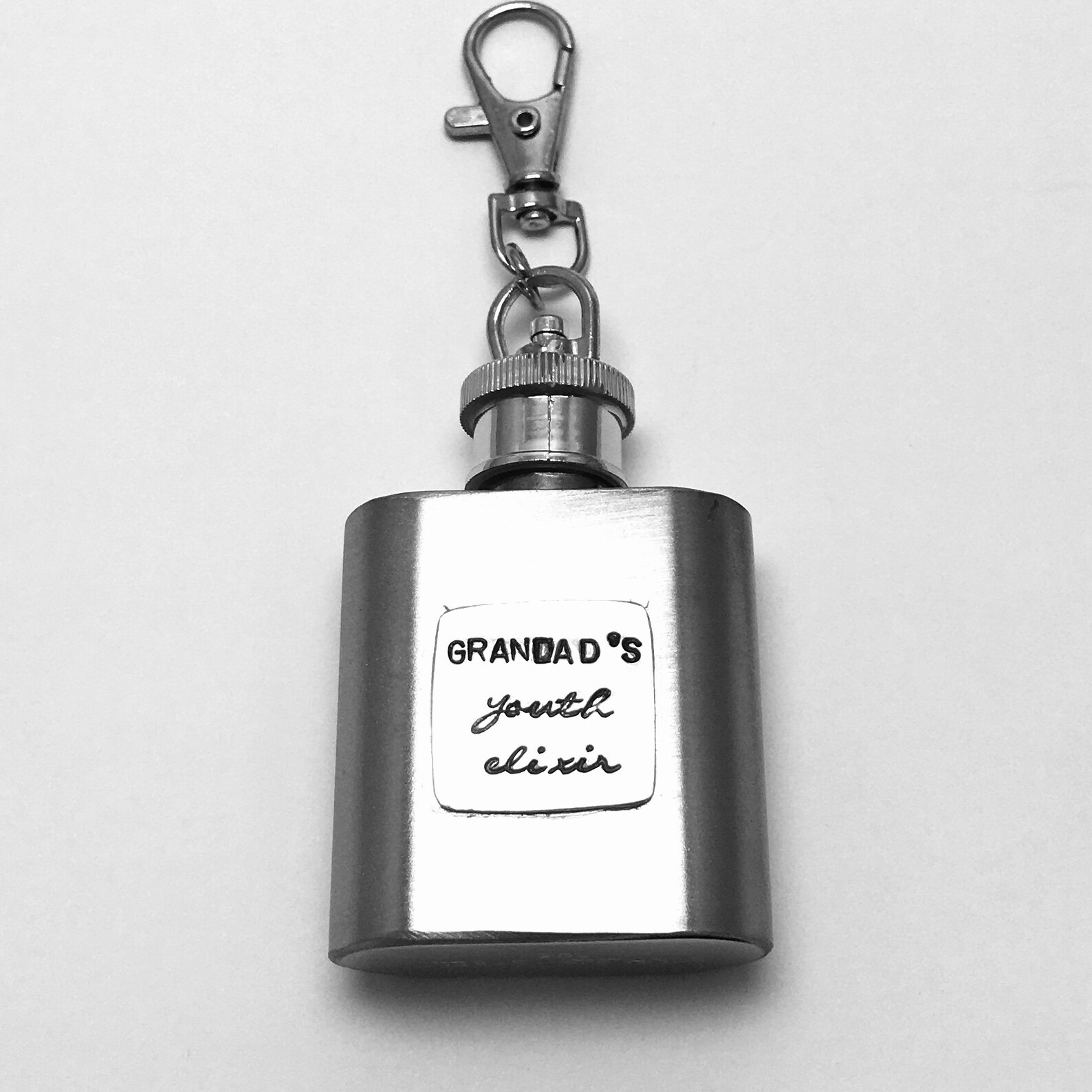 Personalised Miniature Hip Flask Hand Stamped Liquor Bottle Etsy