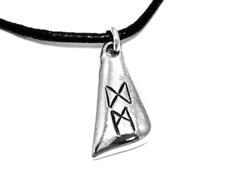 Personalised Rune Necklace, Custom Viking Rune Pendant, Elder Futhark Necklace, Norse Pewter Jewellery, Choose Up to 4 Runes