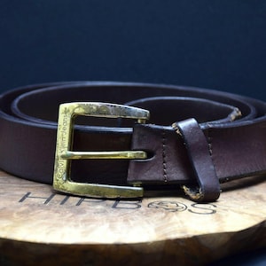 Calvin Klein Vintage Mens Leather Belt Brown Size 36