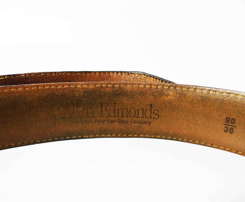allen edmonds tan belt