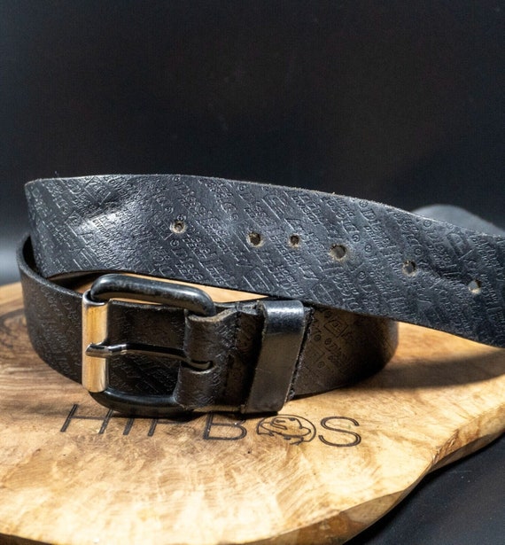 Diesel Mens Belt Vintage Leather Jeans Belt Brown… - image 4