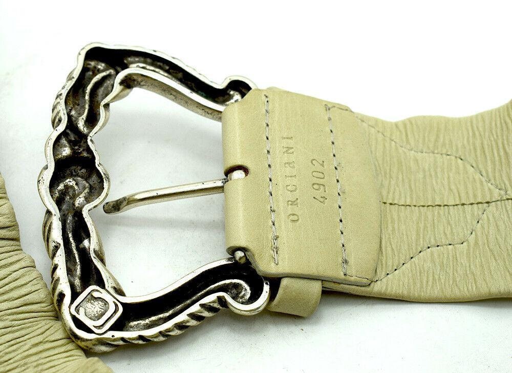 ベルト ORCIANI Woman Belt Ivory D10407MAS AVO ORCIANI Woman Belt Ivory D10407MAS AVO