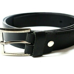 Complex Classic Mens Leather Belt Black Size 36