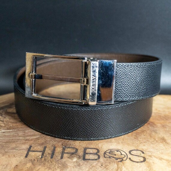 Bally Mens Belt Authentic Classic Reversible Leather Jeans Belt Size 34 Etsy