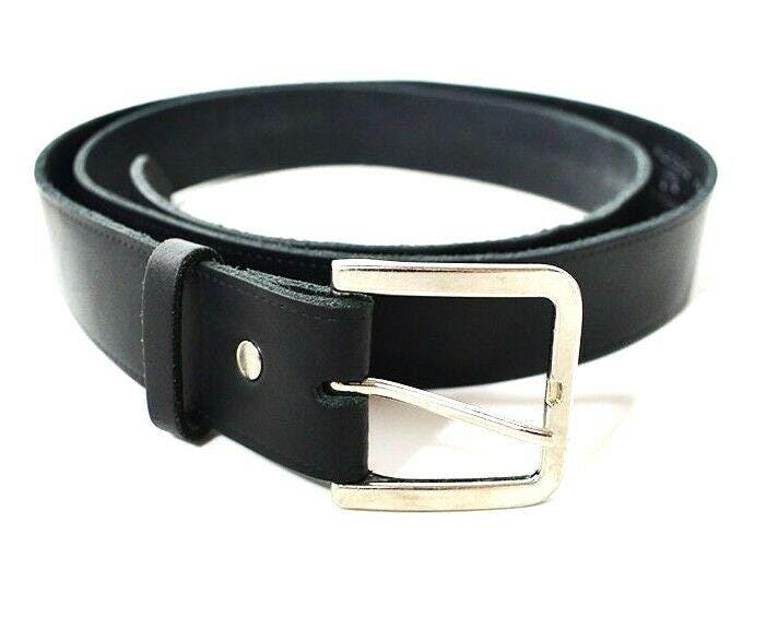 Spanish Classic Mens Real Leather Belt Black Size 40