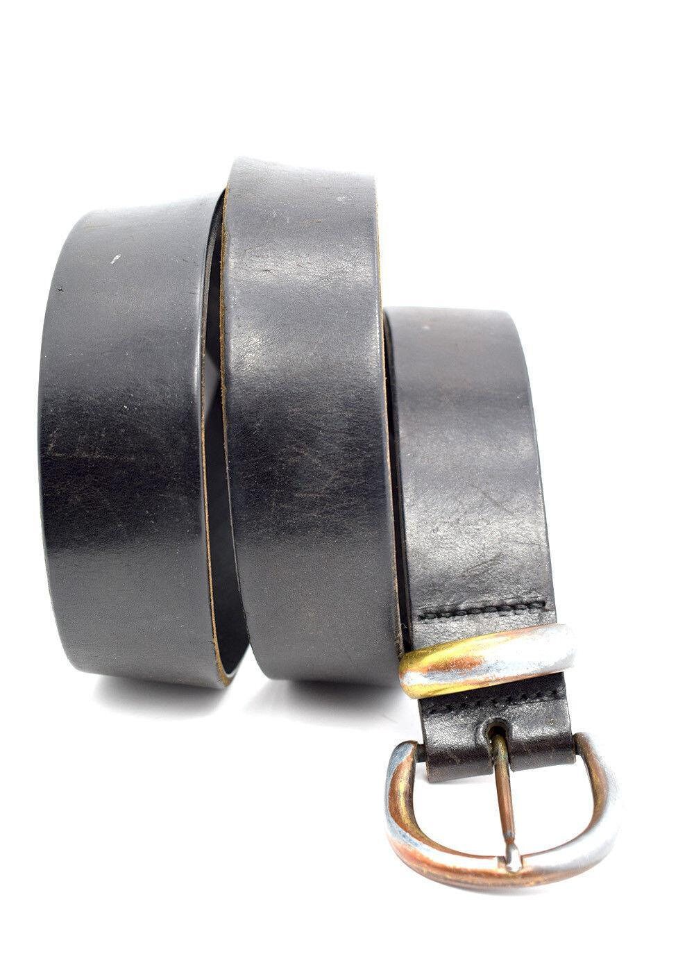 Vintage Mens Real Leather Belt Black Size 36 - Etsy display picture 1