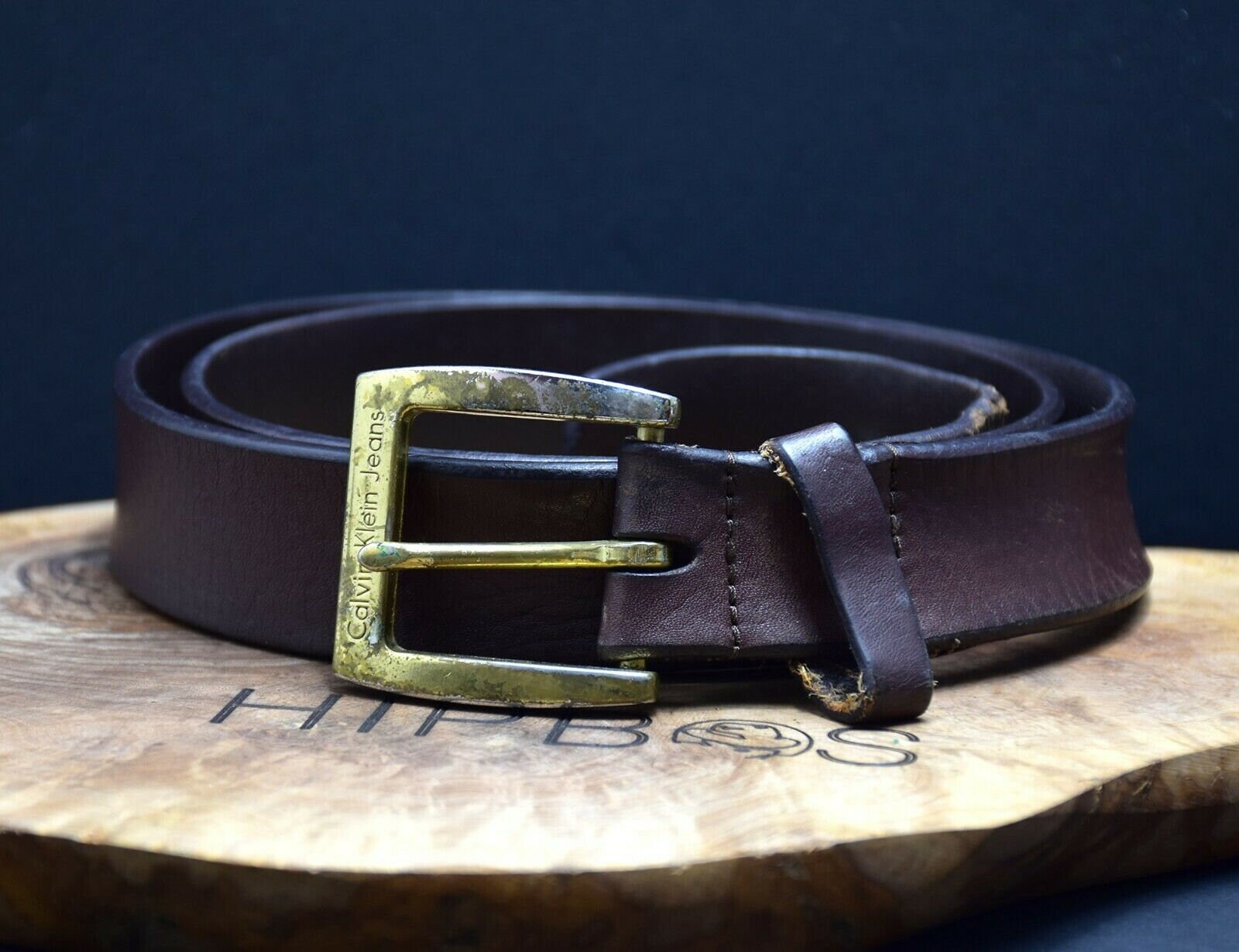 Calvin klein top genuine leather belt