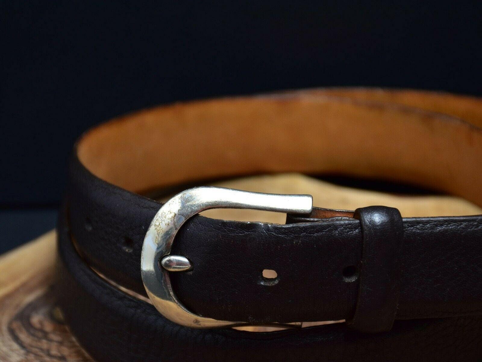 Martin Dingman Vintage Classic Mens Leather Belt Brown Size 36 | Etsy