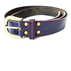 Dickins and Jones Mens Leather Belt Blue Size Medium