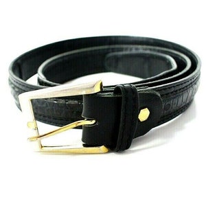 Australian Vintage Men&#39;s Leather Belt Black Size 36